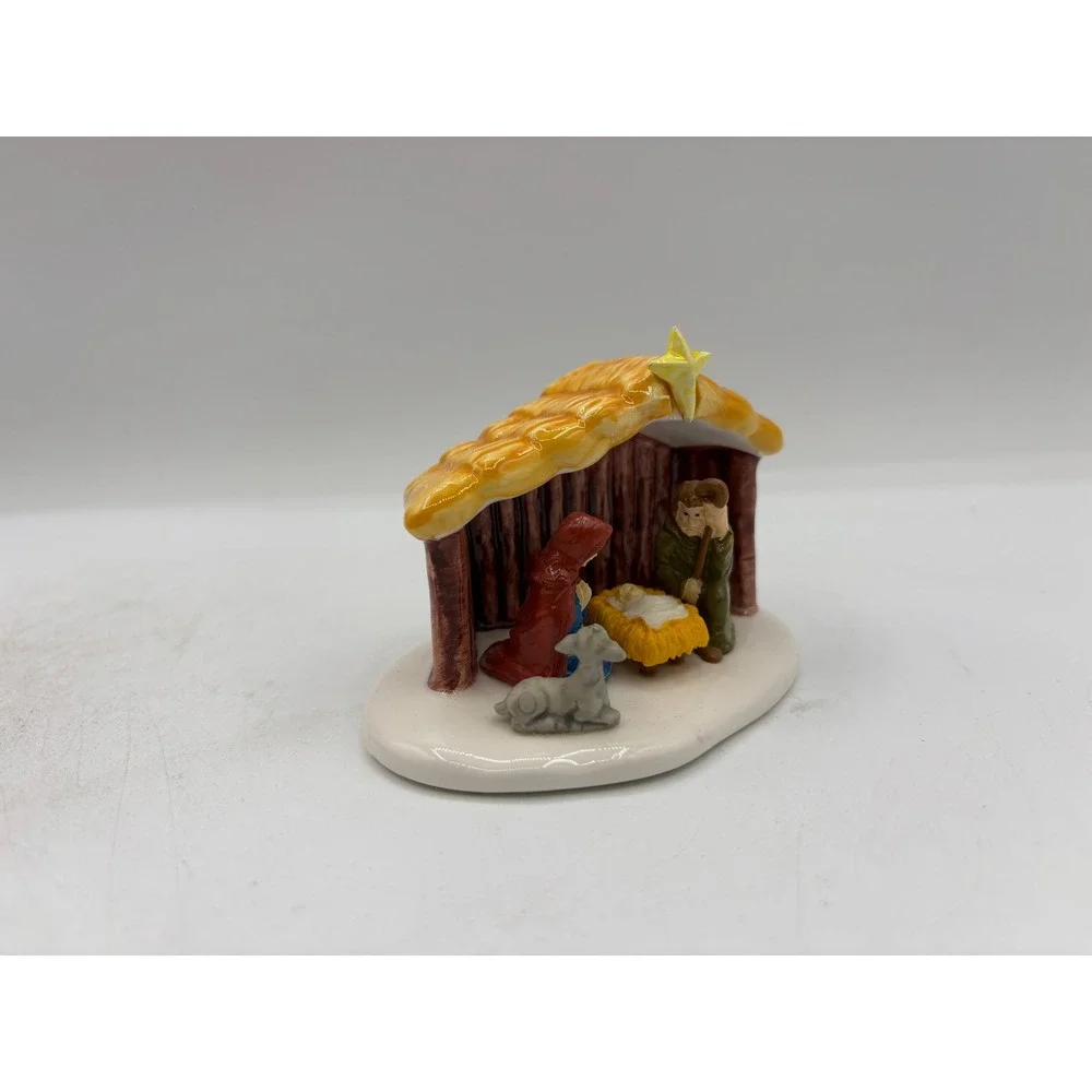 Department 56 1988 Vintage Original Snow Village Outdoor Nativity Scene 5135-7